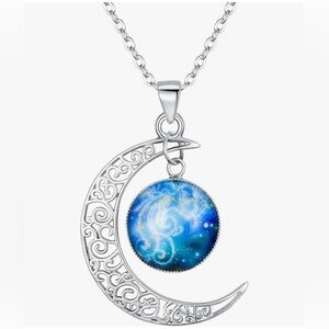 BriLove Women 925 SS Horoscope Zodiac Aquarius Pendant Necklace
